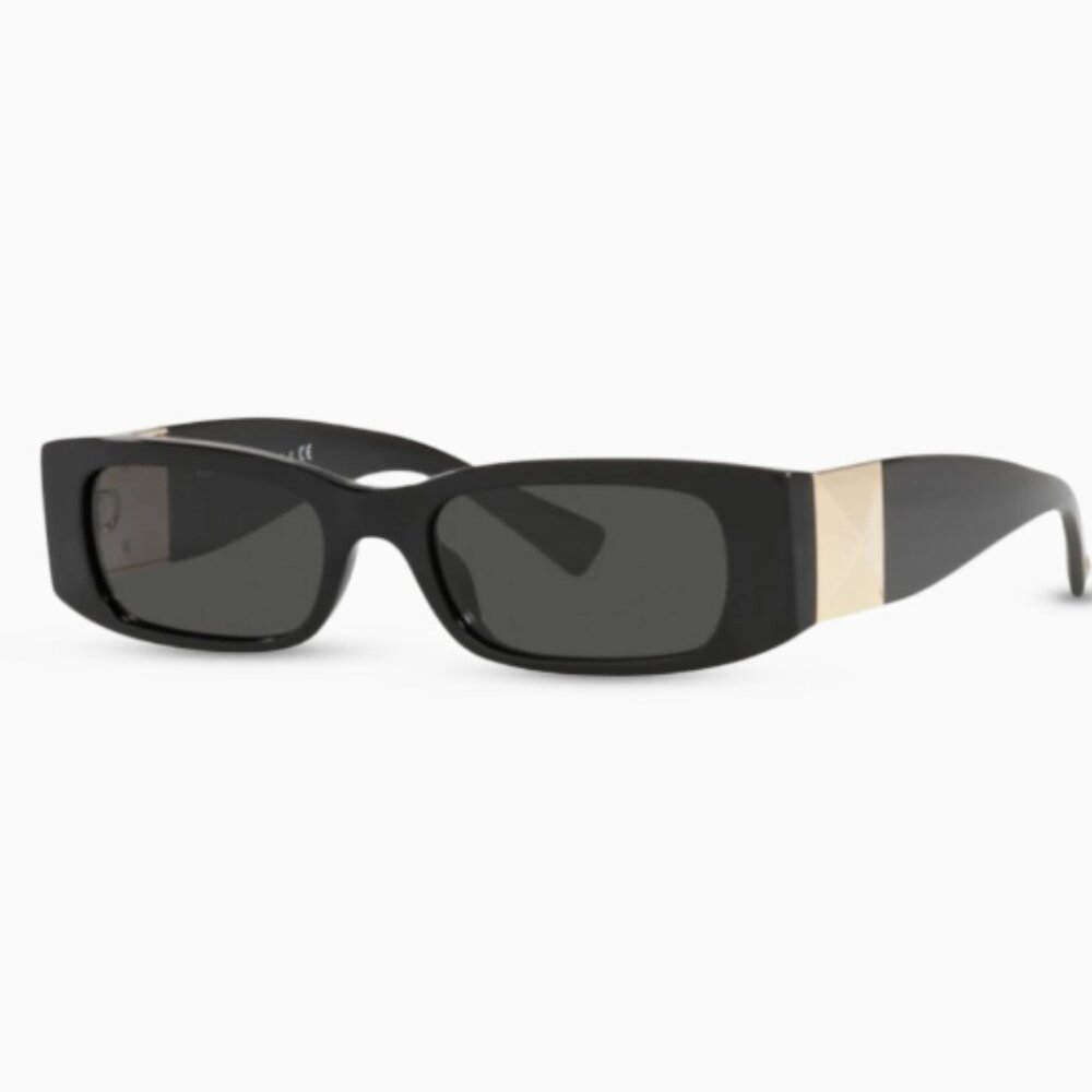 Valentino Garavani Black and Gold Sunglasses